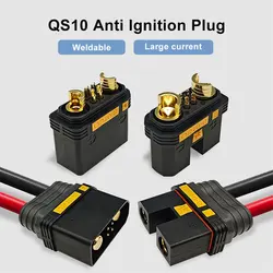 100A-240A 750W QS10-S Power Inlet Socket 4AWG PA Shell Connector for RC Model Car Power Supply Accessaries Male Female Plug