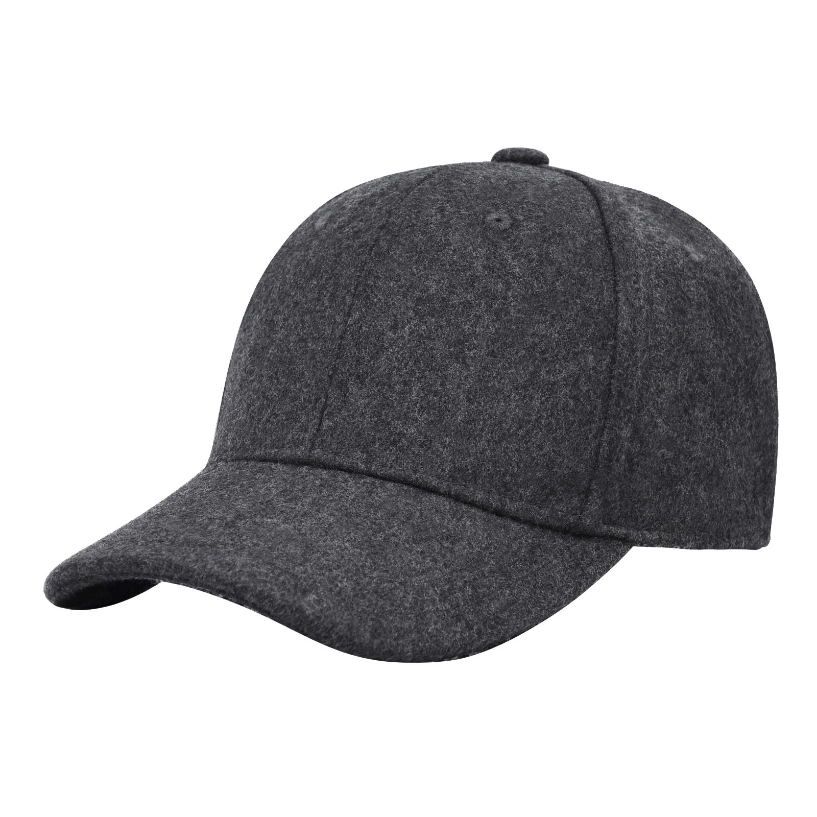 Botvela Herren Winter-Baseballmütze mit Fischgrätenmuster, Tweed, Wollmischung, taillierte Mütze, lässig, Angeln, Wandern, Reisen, Sonnenhut, neuer Modestil – Detail 4
