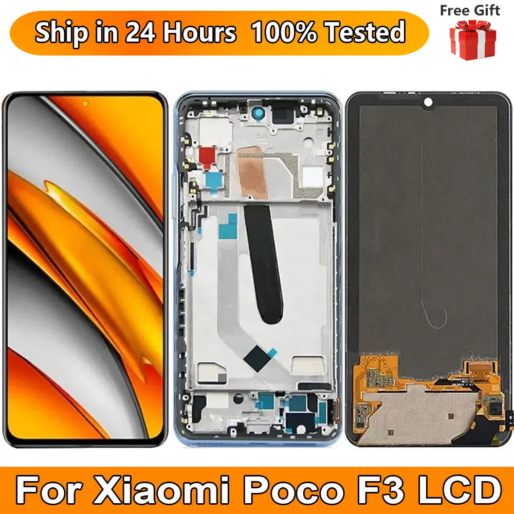 Super AMOLED F3 M2012K11AG LCD Display With Frame Touch Sensor Digiziter Assembly 6.67\