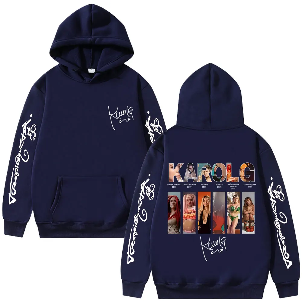 Karol G Music Album Cover Graphic Hoodie Tropicoqueta 2025 Hoodies Men Women Fashion Casual Vintage Oversized Sweatshirt Tops