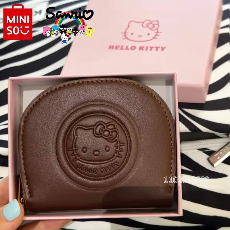 MINISO Hello Kitty New Card Holder Luxury Brand Original Women's Coin Purse Multi-function Multi-card Slot Women's Card Holder