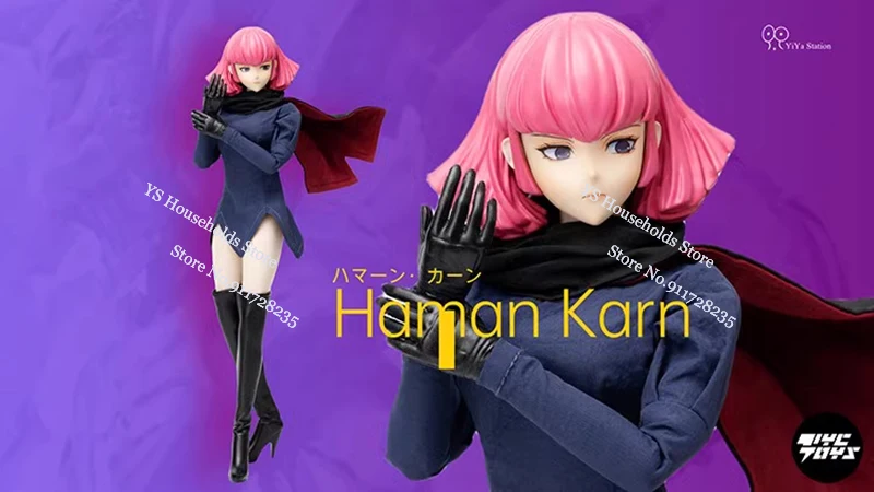 YIYA Studio 1/6 Scale Haman Karn Pink Hair Cute Girl Action Figure 23cm Cloth Long Boots Decors Movable Full Set Female Soldier