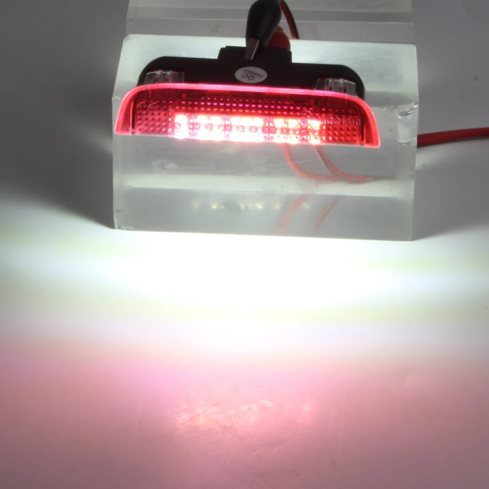 Feux de porte de voiture à LED pour VW Golf GTi, EOS, Jetta, Passat CC, Contrastant, Rocco, Polo, Tiguan, Touareg, Premium, Blanc, Rouge, 2 pièces