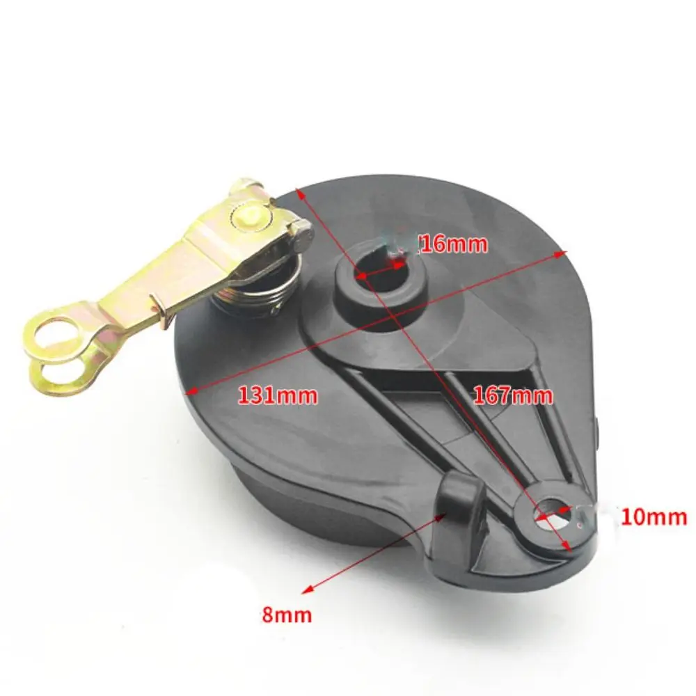 New Black 110Rear Drum Cover 167*131mm Electric Motorcycle Brake Aluminum Drum Cover Electric Scooter Accessories