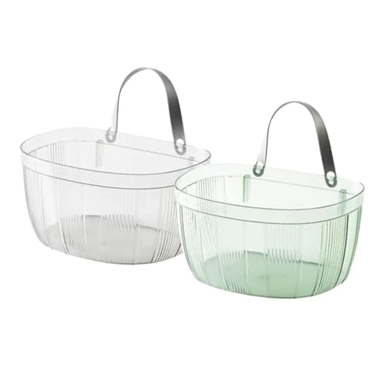 2 шт., домашняя настенная корзина, вешалка для растений, подвесные корзины для беспорядков, подвесной органайзер для хранения, горшки для растений, прочный для ванной комнаты