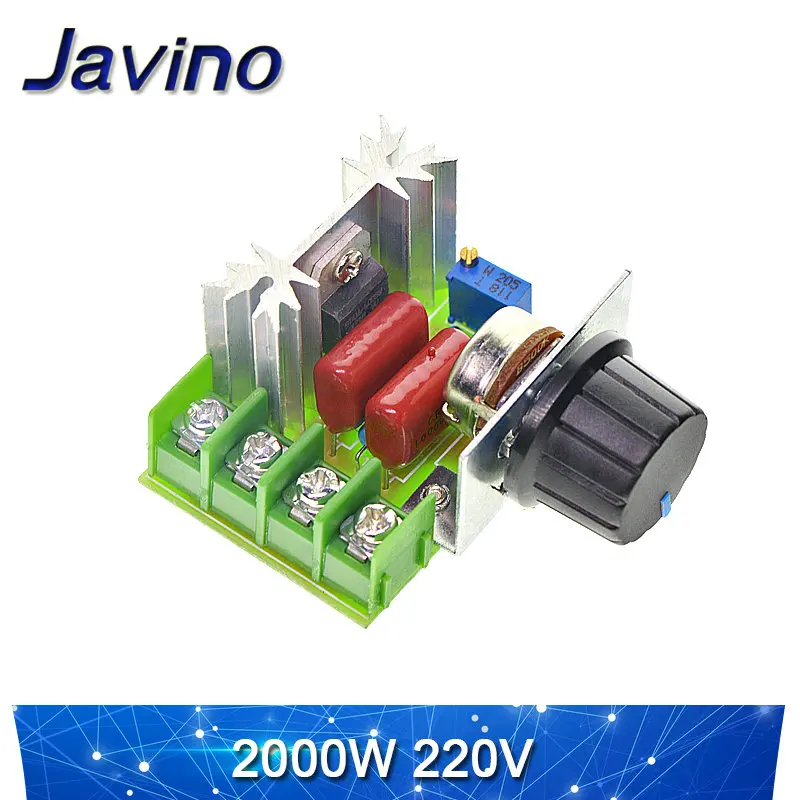 2000W thyristor governor 4000W motor AC 220V high power electronic voltage regulating and temperature regulating module