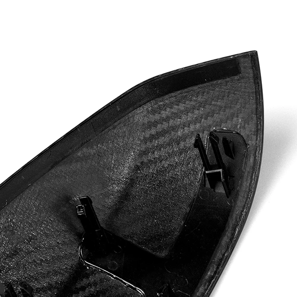 Real seco fibra de carbono porta do carro asa lateral espelho retrovisor capa brilhante para bmw f20 f22 f30 f35 f34 f32 f33 f36 e84 i3 2012-2020