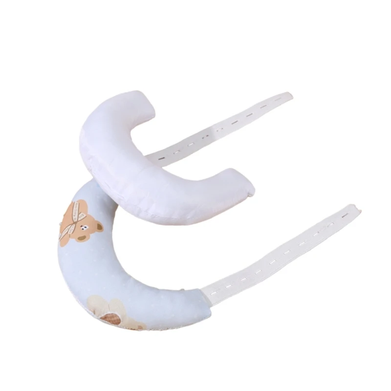 وسادة سفر J15U للأطفال مع نمط كرتوني لدعم الرقبة على شكل أهلة من القطن العضوي #4