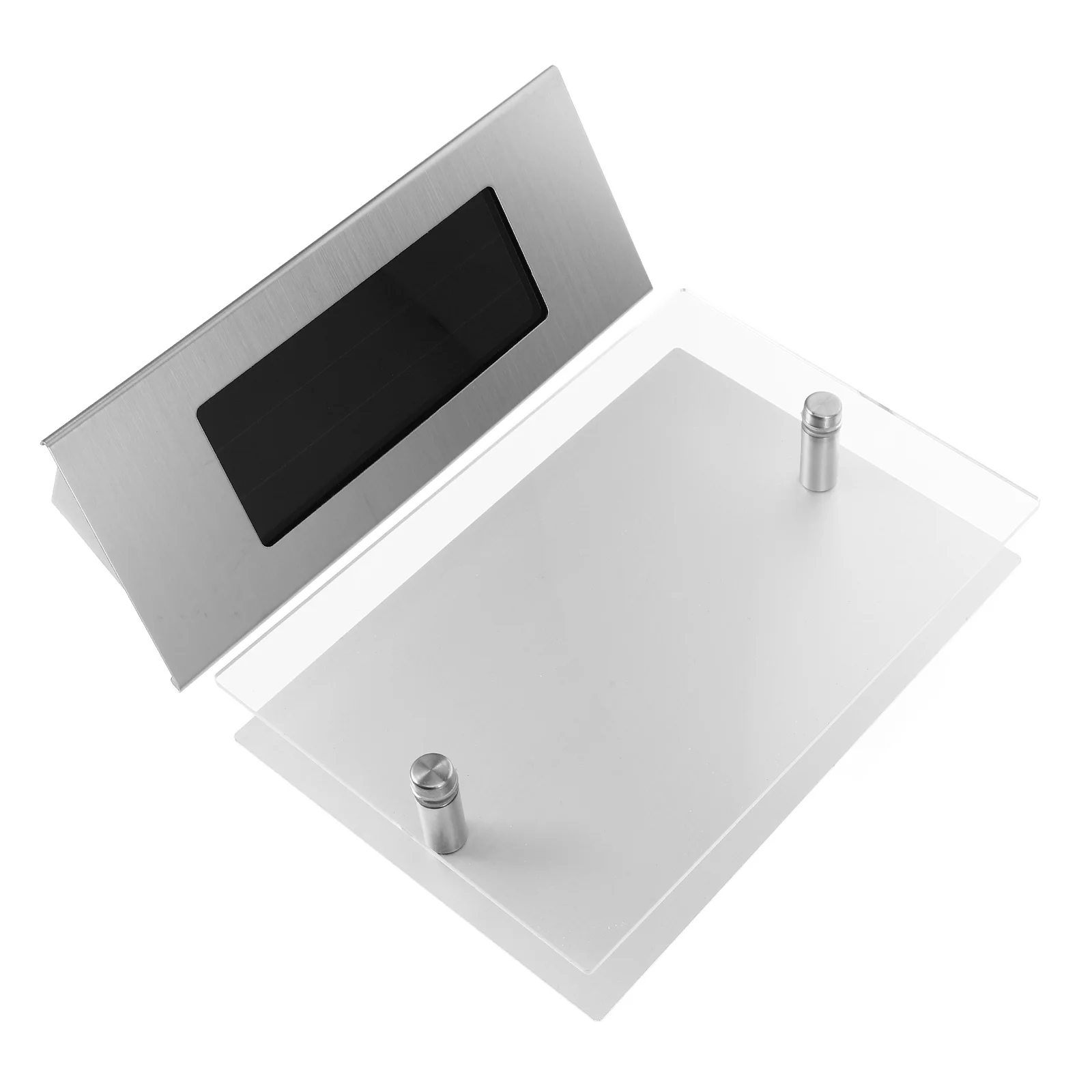 

4LED Solar Lamp Stainless Steel House Number Light Outdoor Light Up House Numbers For Outside Address Sign Numbers for Houses
