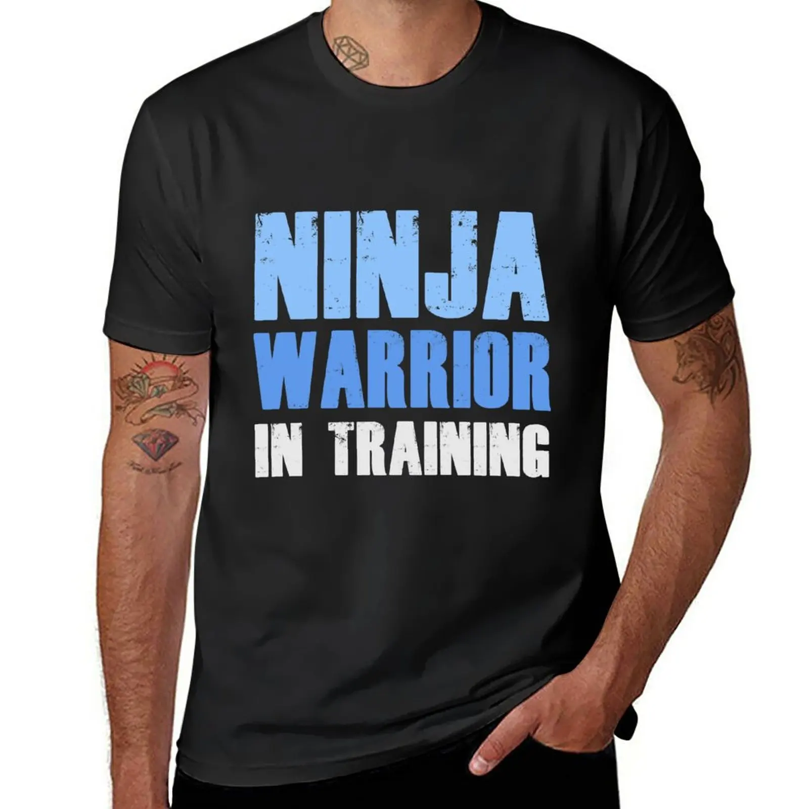 

New Ninja Warrior In Training T-Shirt funny t shirts summer clothes Oversized t-shirt Tee shirt men clothings