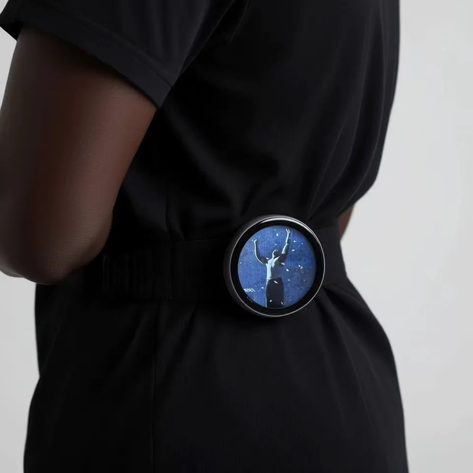 Anime E-Badge Display Pin Dynamic Electronic Smart Cyber Badge Merchandise Digital Display Dynamic Gift For Otaku Fans Friends