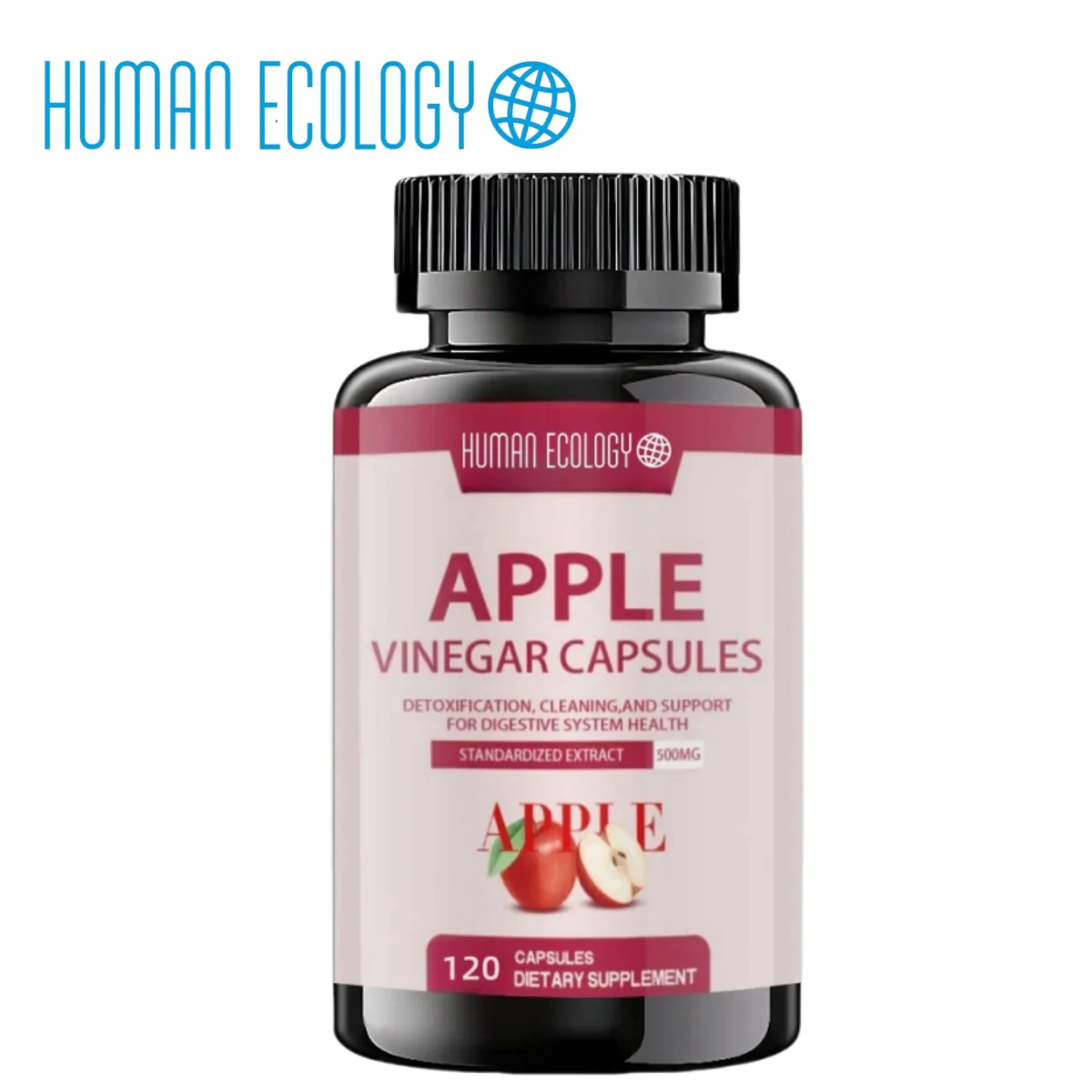 

Human Ecology Minch Apple Cider Vinegar Capsules 400mg Max Natural Detox with Cinnamon Ginger Cayenne