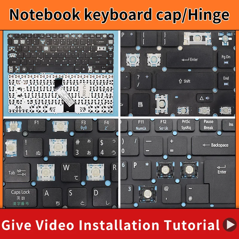 Keycap da substituição para Acer Aspire, dobradiça do tampão chave, V5-473G, 473P, 432G, 432P, 433P, 472G, 472P, 433P, 472G, 472P, 452G, 452P, ZQI, ZQK zqy teclado
