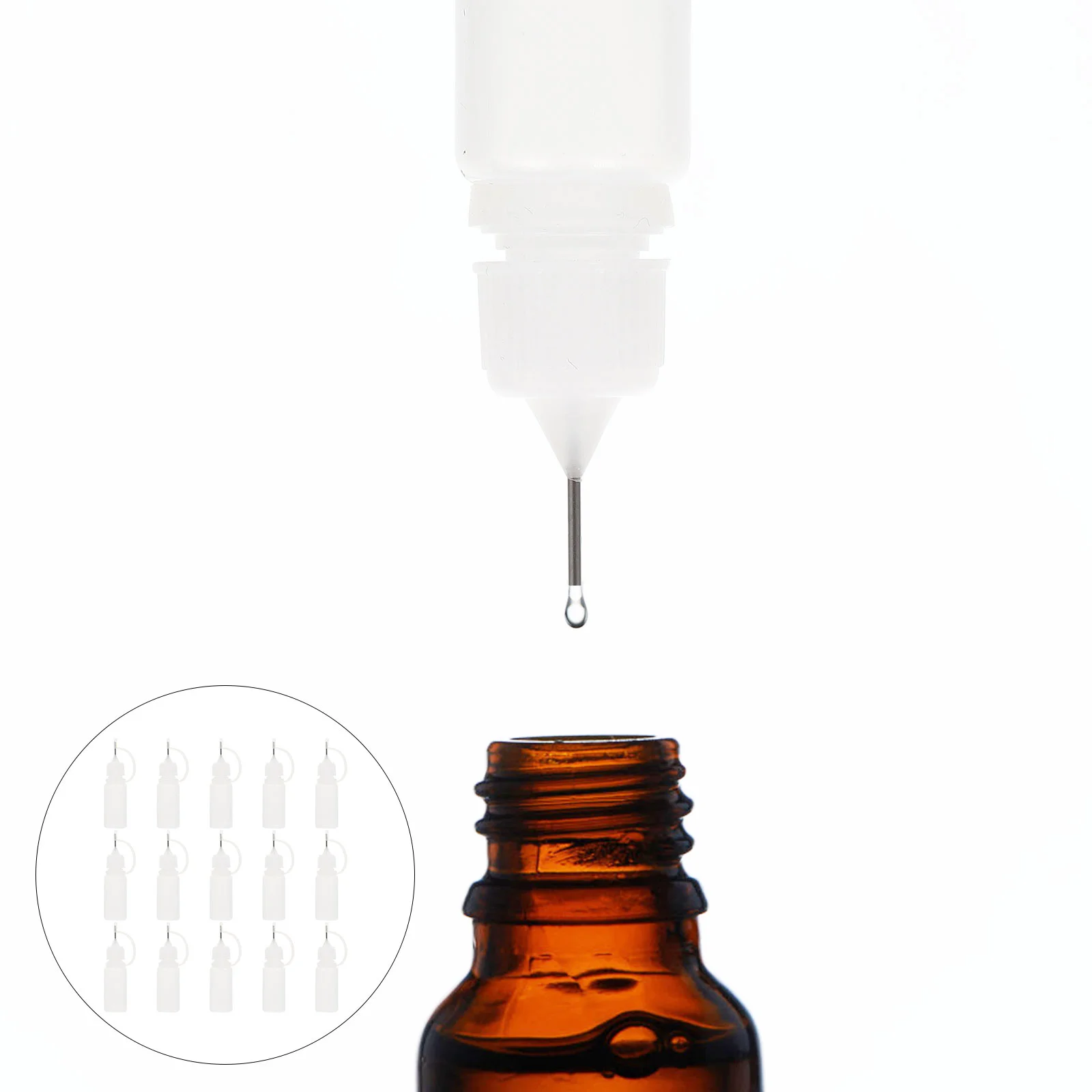 

15 Pcs Dispensing Bottle Bottled Essential Oil Bottles Needle Tip Multipurpose Storage