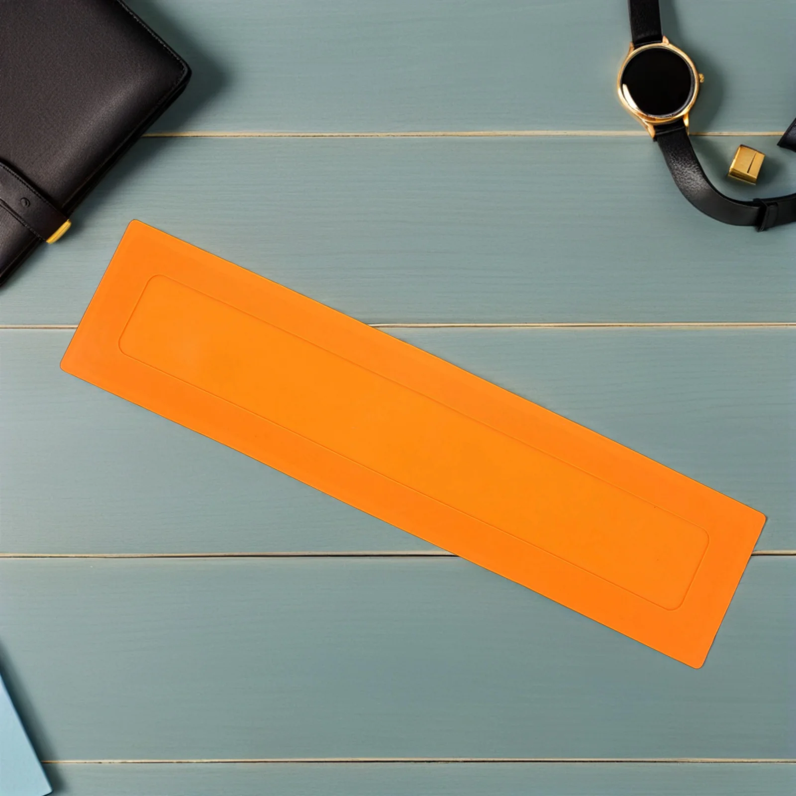 

2pcs Baseball Training Markers Bright Orange Rectangular Line Discs High Visibility Court Boundary Spots Agility Floor Markers