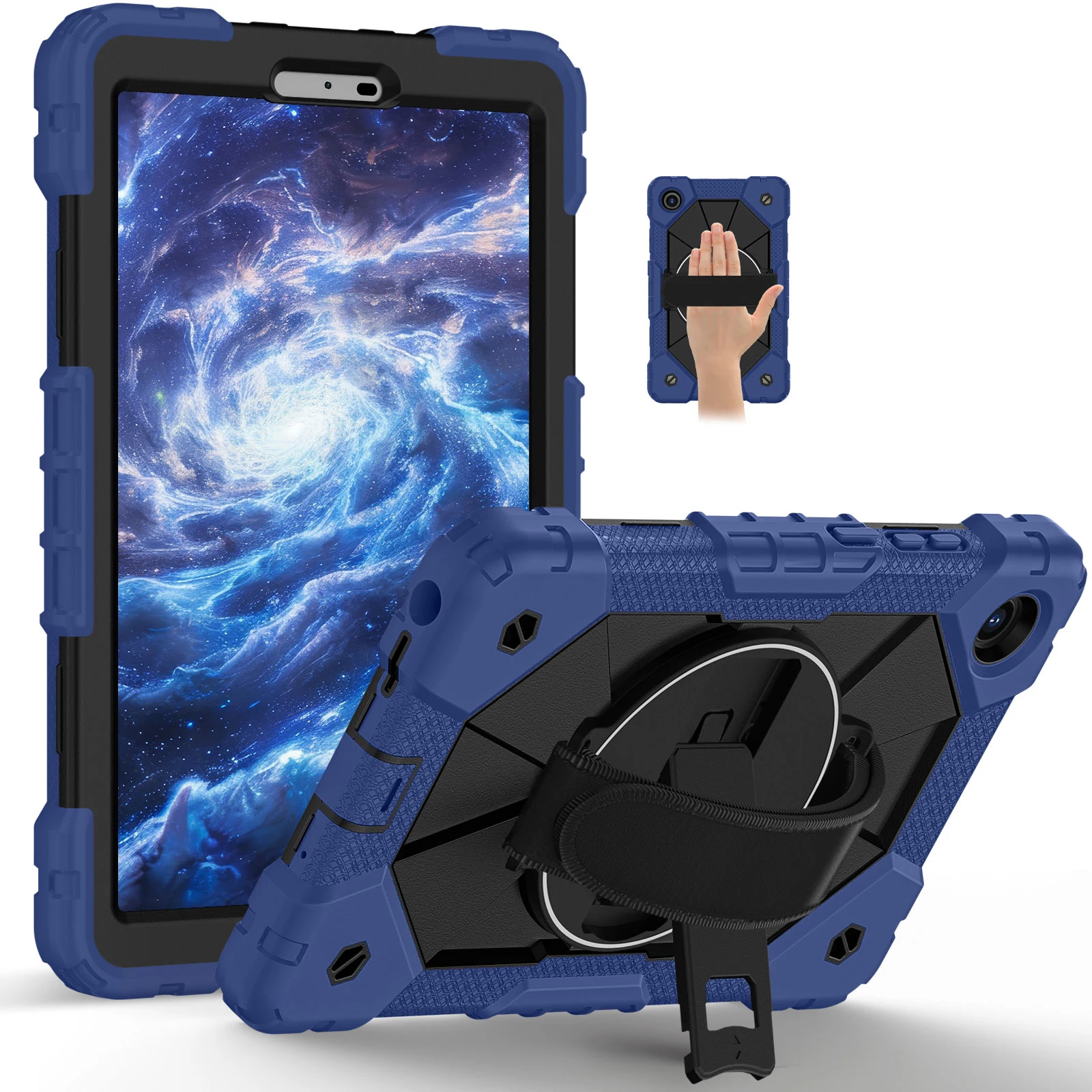 Tablet Case For Lenovo Tab One 8.7 K9 TB305FU 2025 Stand Case Thick Heavy Duty Shockproof with Rotation Kickstand Hard Cover