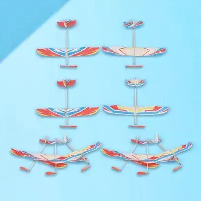 

Детский набор для творчества: 10 шт. резиновых самолетиков-бипланов на пружине, развивающая игрушка ручной работы для игр в помещении и на улице