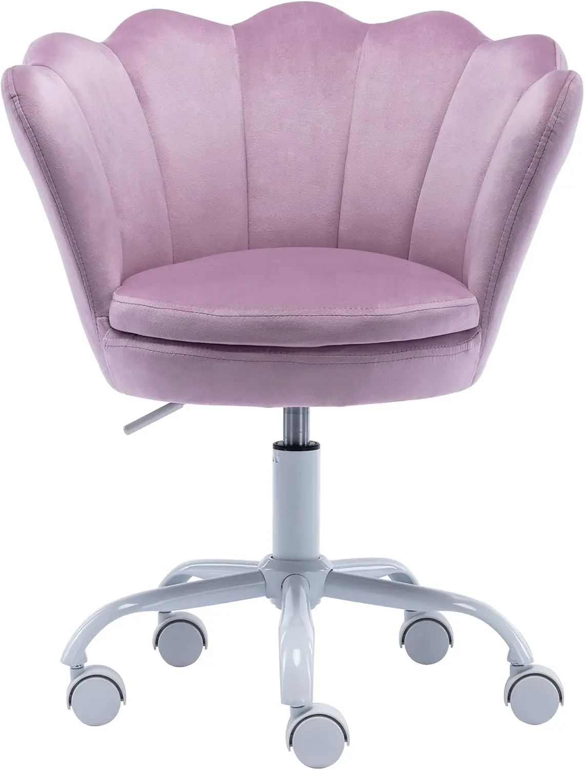 Cute Kids' Desk Chair Adjustable Study Armchair Swivel Rolling Chair for Teen Girls Boys/Bedroom/Children Gift(Light Purple)