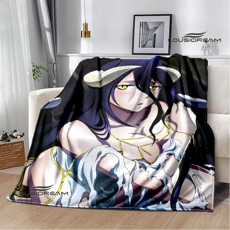 

Overlord cartoon printed blanket Flange warming blanket picnic blanket Home Travel blanket bed linings Birthday Gift