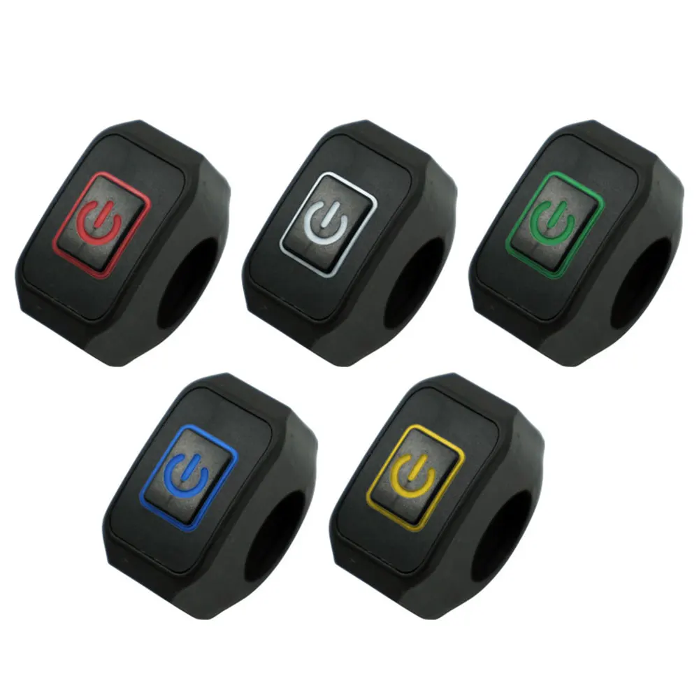 Universal Motorcycle Handlebar Control Switch Button 12V Connector Switch for Electric Star Pressure Waterproof with LED Light