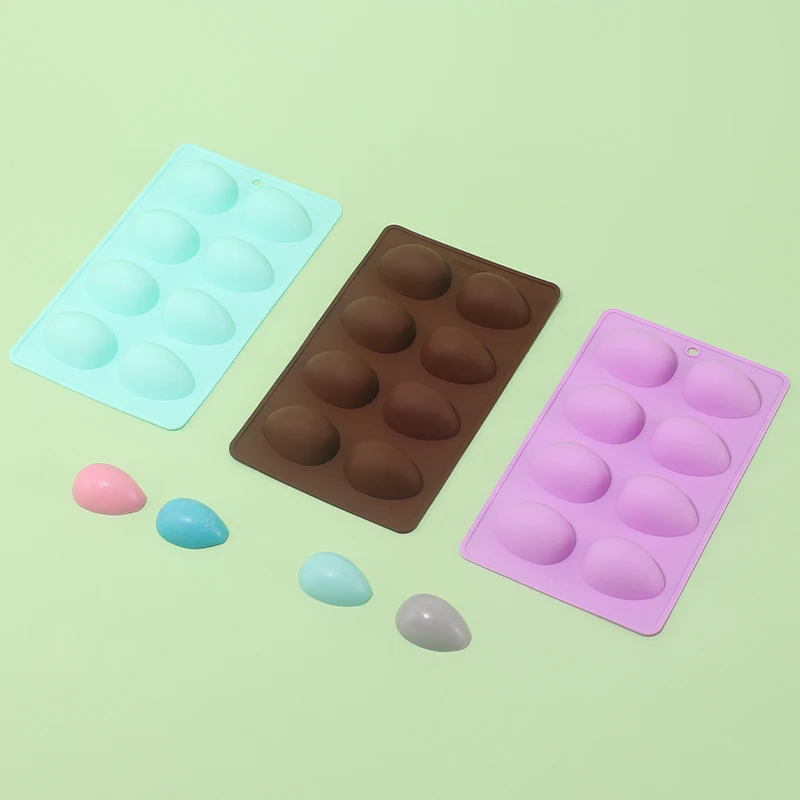 Handmade Soap Elliptical Silicone Mold Essential Oil Toilet Soap DIY Baking Cake Mould Oval Chocolate Cake Silica gel Mold