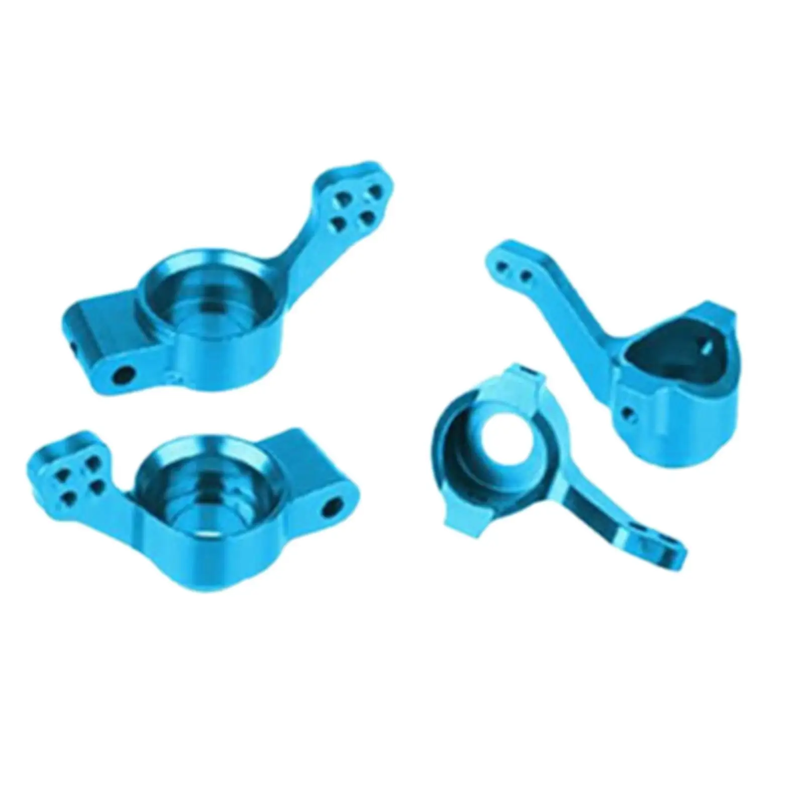 Alloy Steering Cup Carrier Repair Kit for HSP 94122 1/10 RC Car Front Rear Hub Base Knuckle Blue Metal