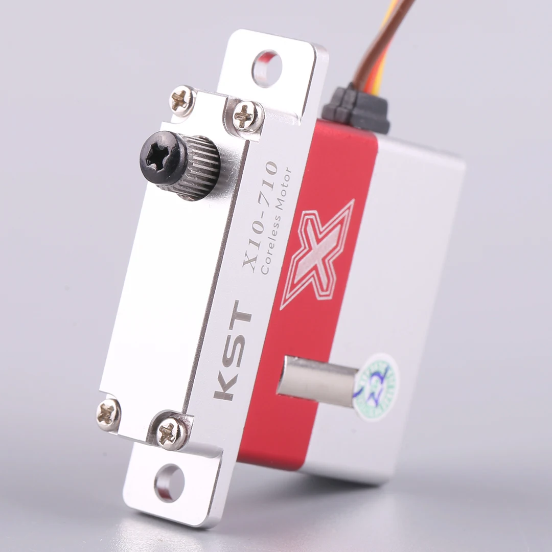 KST X10-710 9,5 kg 0,10 Sek. HV Slim Servo für RC-Modell-Hubschrauberflugzeug mit Metallarm