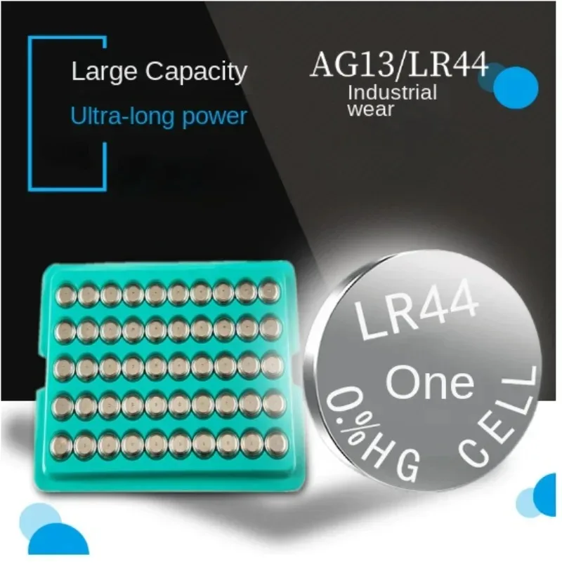 2024 Nowy 50 sztuk LR44 AG13 L1154 357 SR44 1.55V Bateria alkaliczna do zegarków Zabawki i elektroniki Aparaty słuchowe Kalkulator