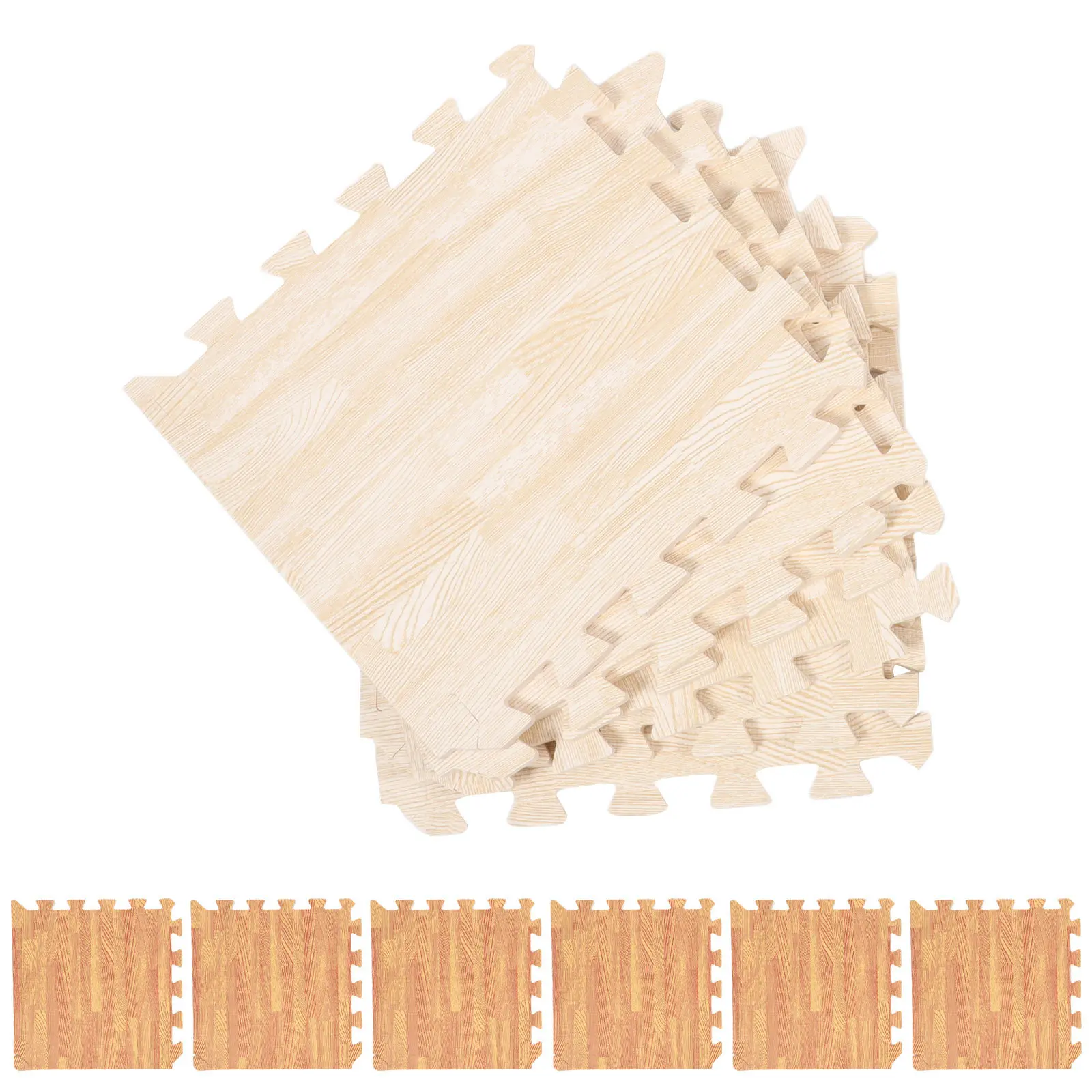 12pcs Puzzle For Babies Soft Interlocking Play Mat Non-Slip Foam Floor Tiles For Kids Baby Crawling Mat Household Puzzle