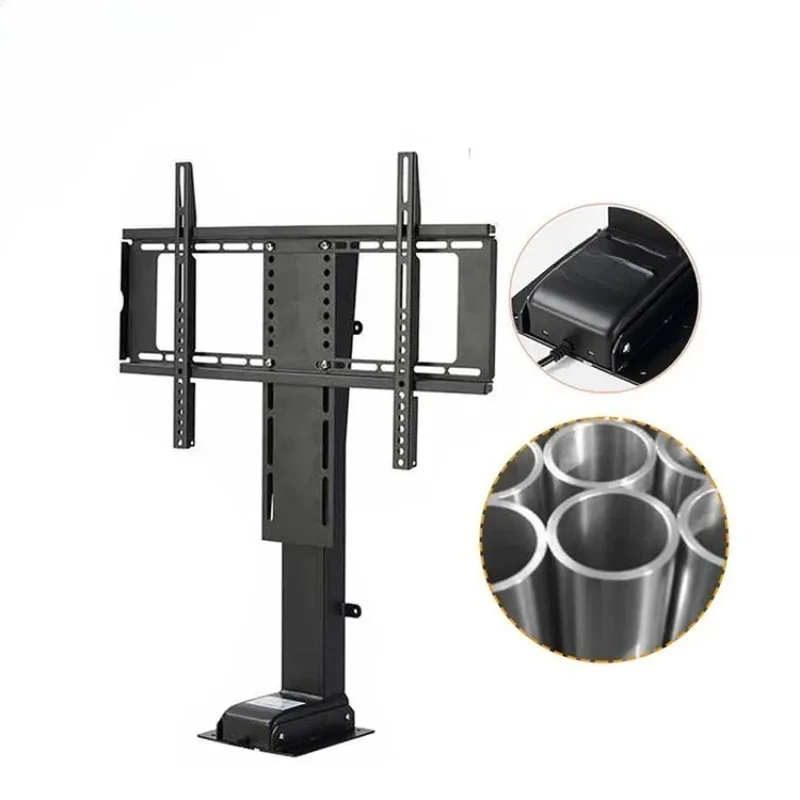 Removable TV Mount Lift for 42' to 70', TV Height Adjus up to 48' Automatic TV Lift with Remote Controller