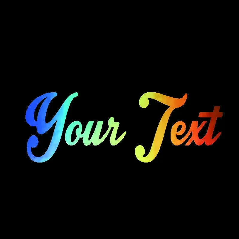 

Car Sticker 'Your Text' PVC Decal Window Bumper Reflective Personalized Car Decoration ,12cm*3.5cm