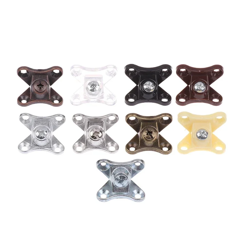 6/10 Set Removable Corner Bracket Zinc Alloy Butterfly Corner Bracket With Screws - Support Connectors For Furniture Drawers