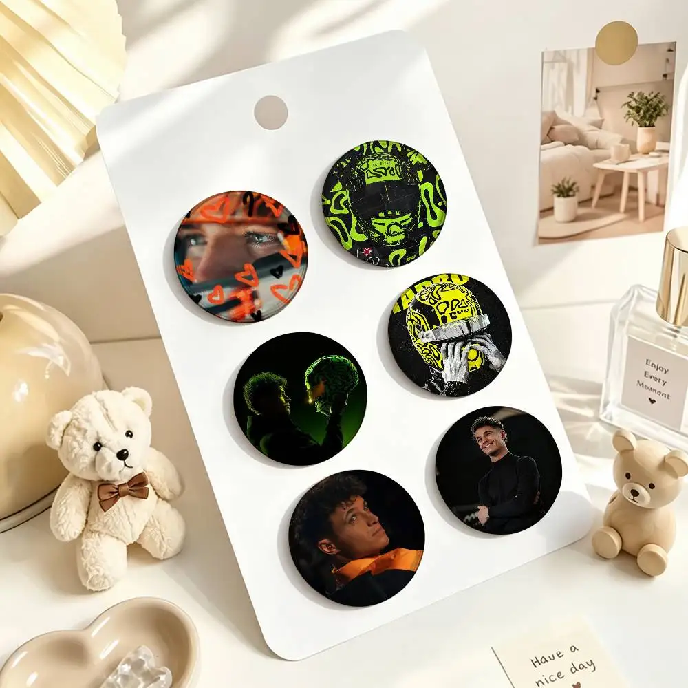 Ace driver Lando Norris  25mm 32mm 44mm 58mm Anime Badges Brooches DIY Pins Decorations Birthday Gifts