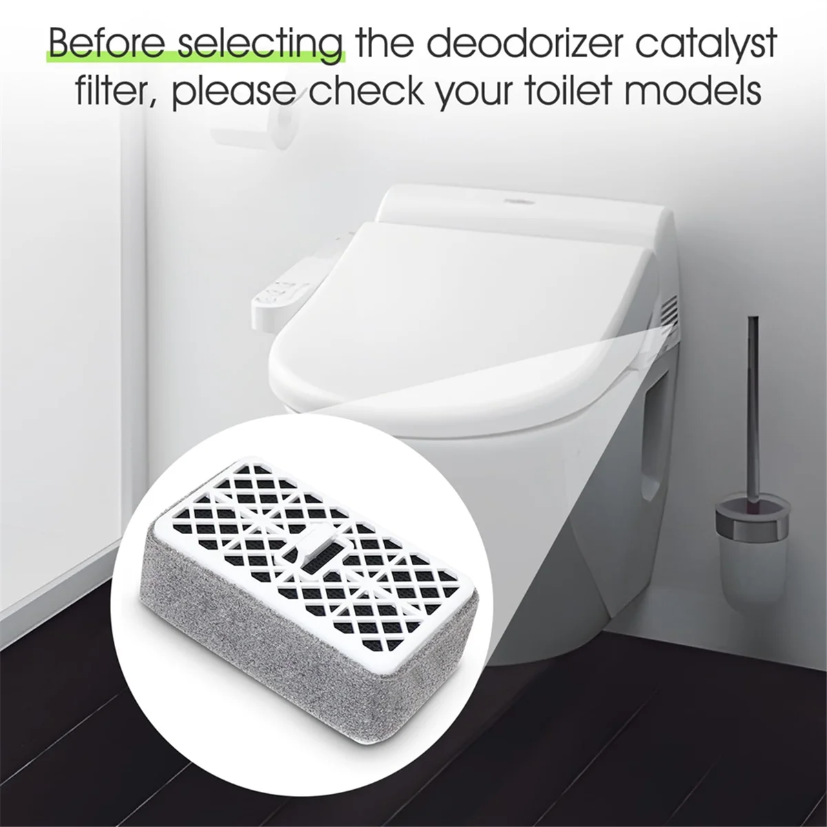 

AA25 Deodorizer Filter for THU6474-01/THU6474 01 THU6072 Washlets S550E C5 C2,Toilet Air Filter