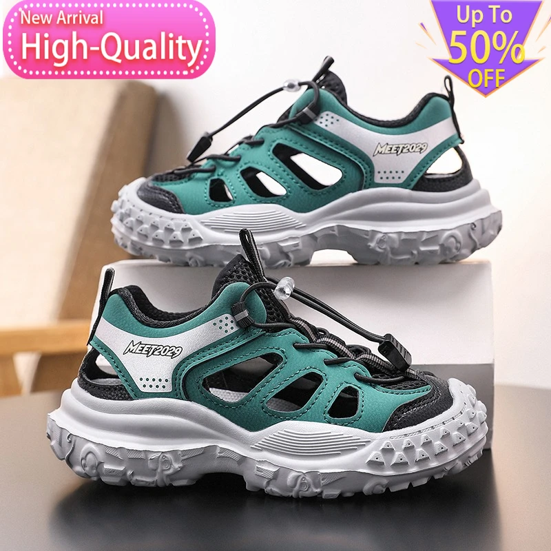 Hot Selling Summer Hollow Out Childrens Sports Shoes Balanced Daily Outdoor Running Shoes Flexible Foot Protection Casual Shoes