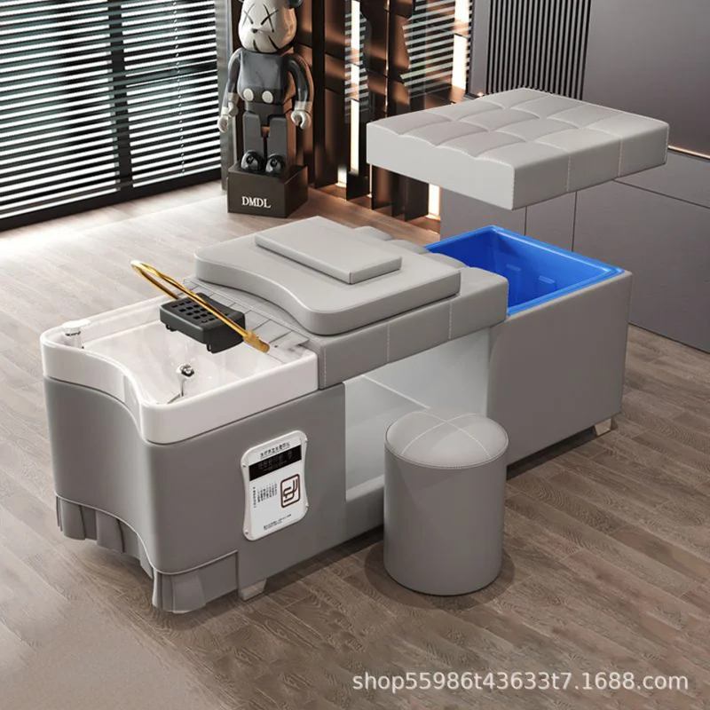 

Thai-Style Storage Therapy Shampoo Bed, Beauty And Hair Salons, With Constant Temperature Wate