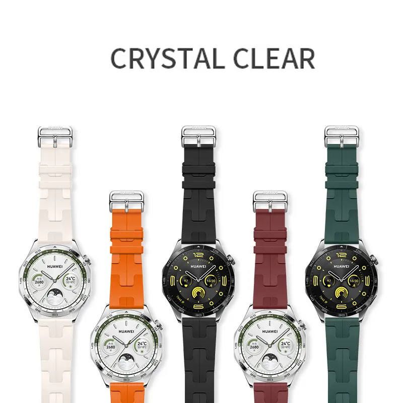 Силиконовый ремешок для Huawei Watch GT 4 GT4, сменный Браслет для часов GT2 Pro GT3 Pro 46 мм GT 2e