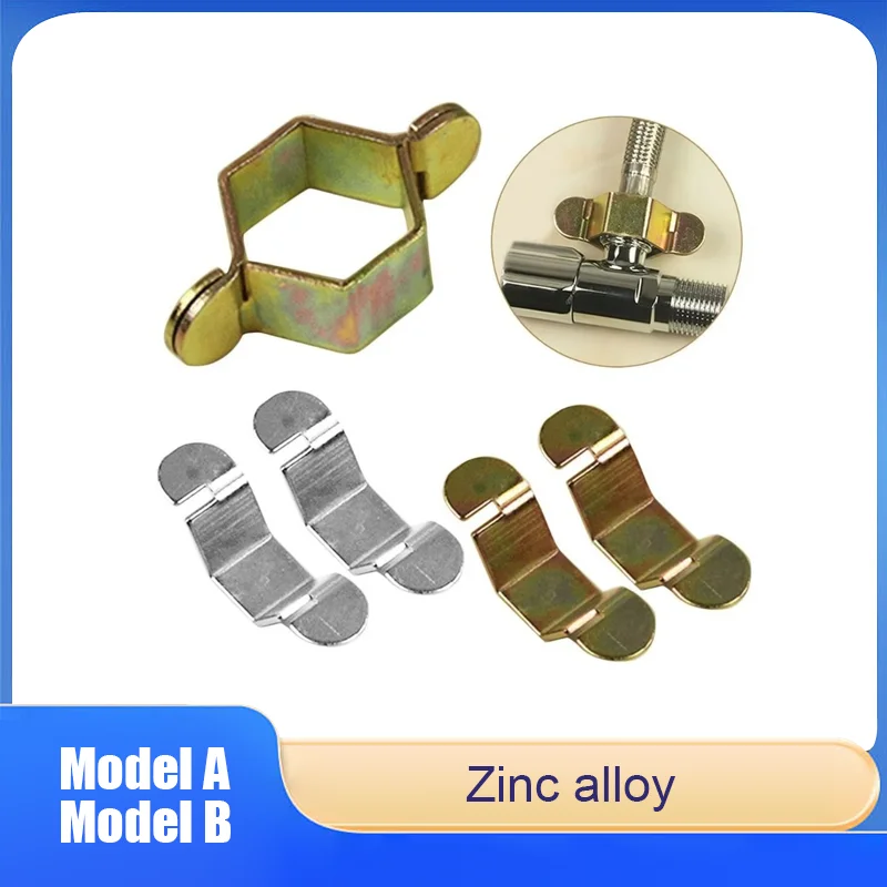 

Zinc Alloy Corrugated Hose Kitchen Sink Faucet Inlet Hose Water Supply Pipe Nut with Removable Installation Wrench