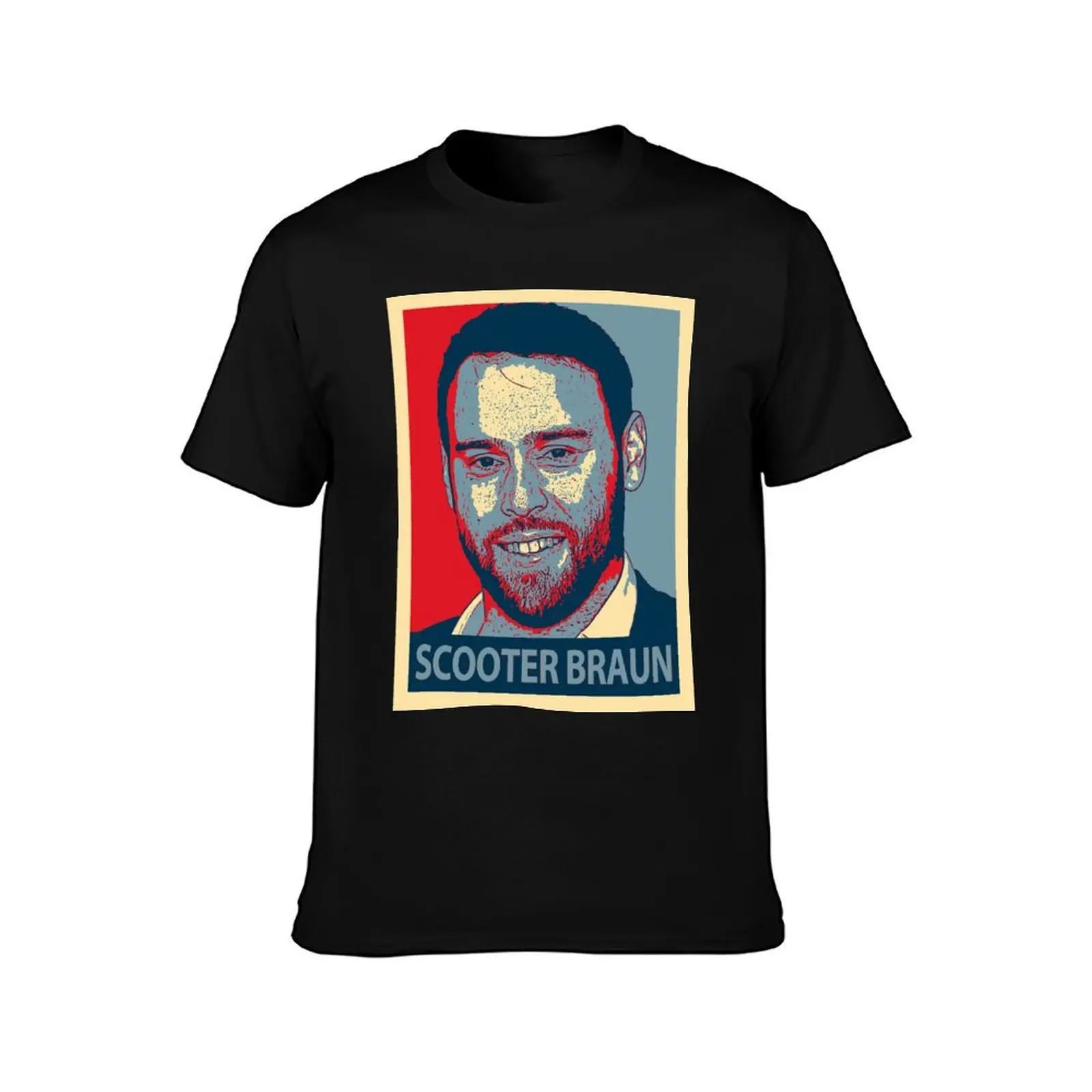 scooter braun T-Shirt blacks rapper graphic tees oversized cute clothes heavy weight t shirts for men