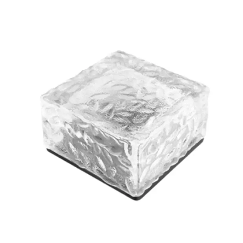 [NEWA64Z!】 Outdoor Waterproof Solar Lights Led Ice Brick Lamp Stair Step Paver Lamp Yard Patio Lawn Garden Decoration Light