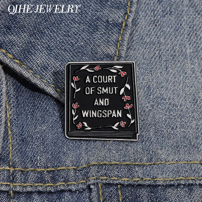 A Court Of Smut And Wingspan Book Hard Enamel Pins Funny Decorative Brooches Lapel Collar Badge Fashion Jewelry Accessory Gifts