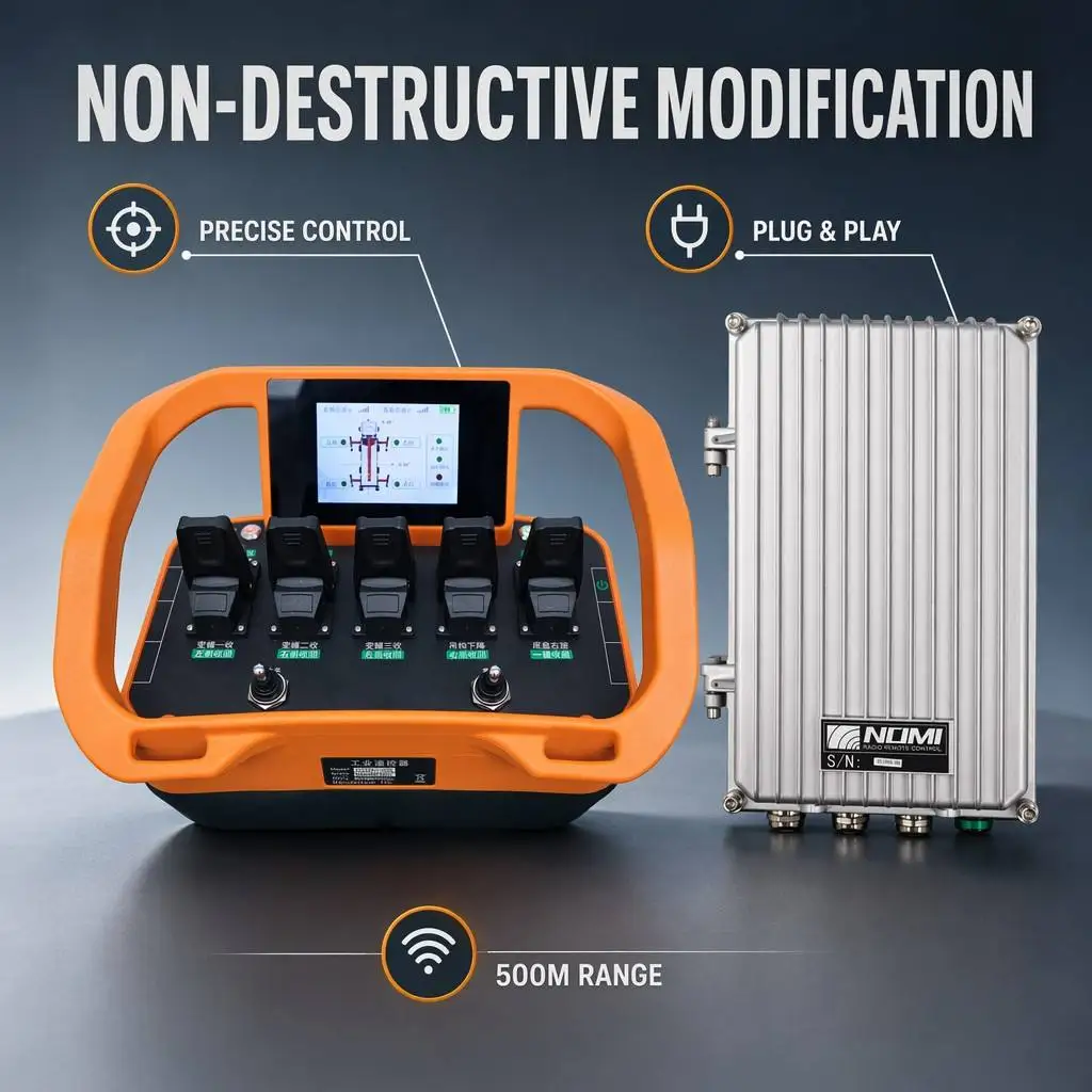 NOMI TYC236 Latest Technology Industrial Wireless Remote Control One Key Leveling Mobile Crane Hydraulic Legs IP67 OEM