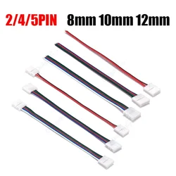2/4/5Pin 8mm 10mm Solderless LED Strip Connectors Splice Clip for WS2811 WS2812 3528 5050 5630 RGB RGBW RGBWW LED Strip Light