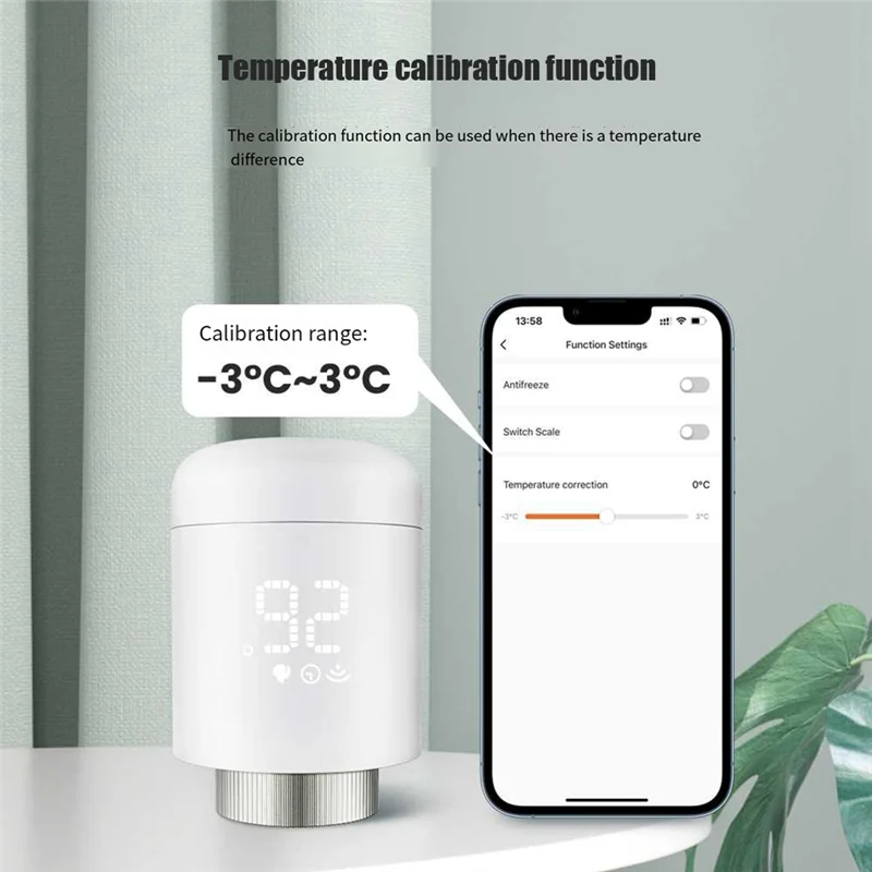 1 шт. Tuya Zigbee термостатические радиаторные клапаны белые интеллектуальные беспроводные приложения управление нагревом термостат регулятор температуры-