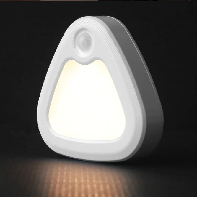 

Hot selling LED body sensing light smart home bedroom bathroom aisle wireless battery small night light