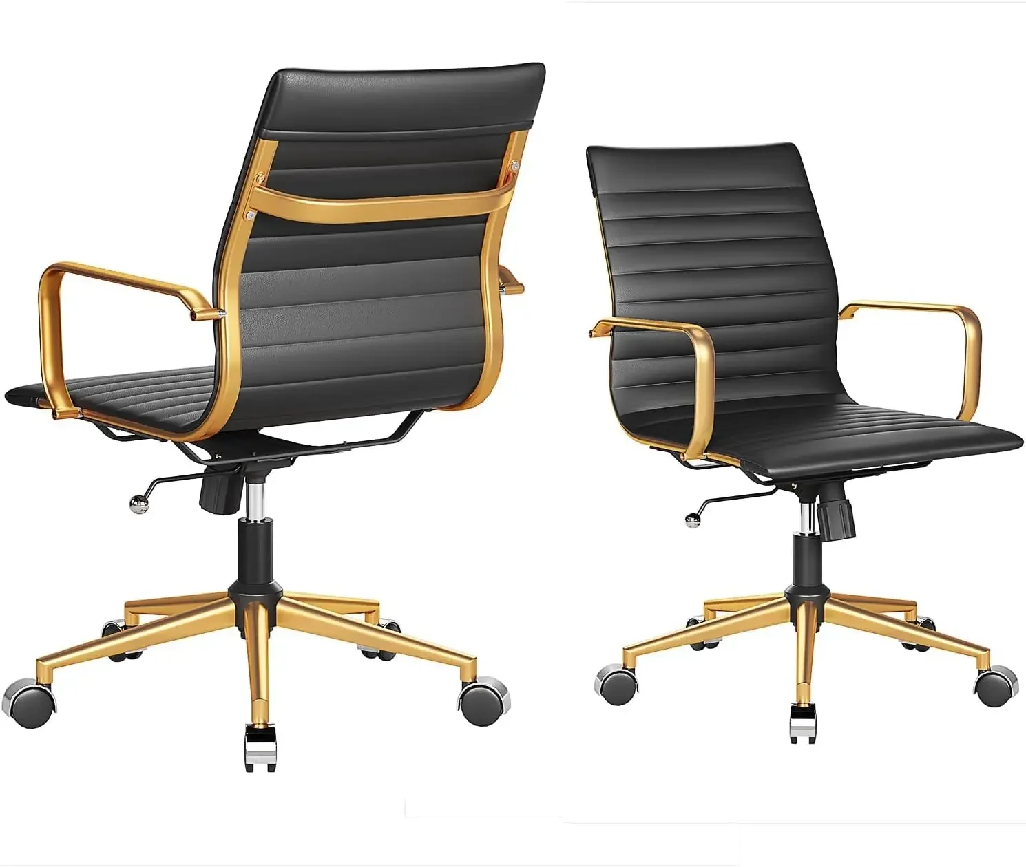 Ergonomic Desk Chair Computer Chairs with Armrests and Wheels Heavy Duty Wide Seat for Home Office Comfortable 22.83in Chair for