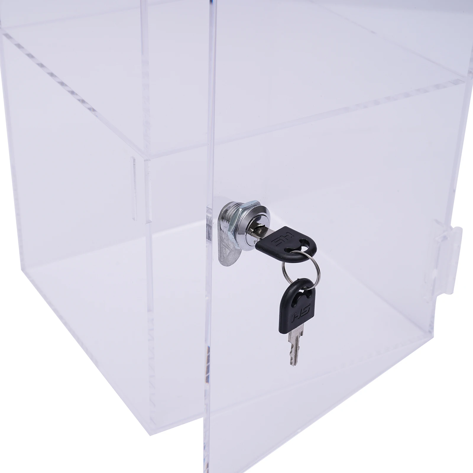 Transparent Acrylic 20x20x35cm Lock Display Case, Double-layer Dustproof Display Case, Acrylic Sample Display Case