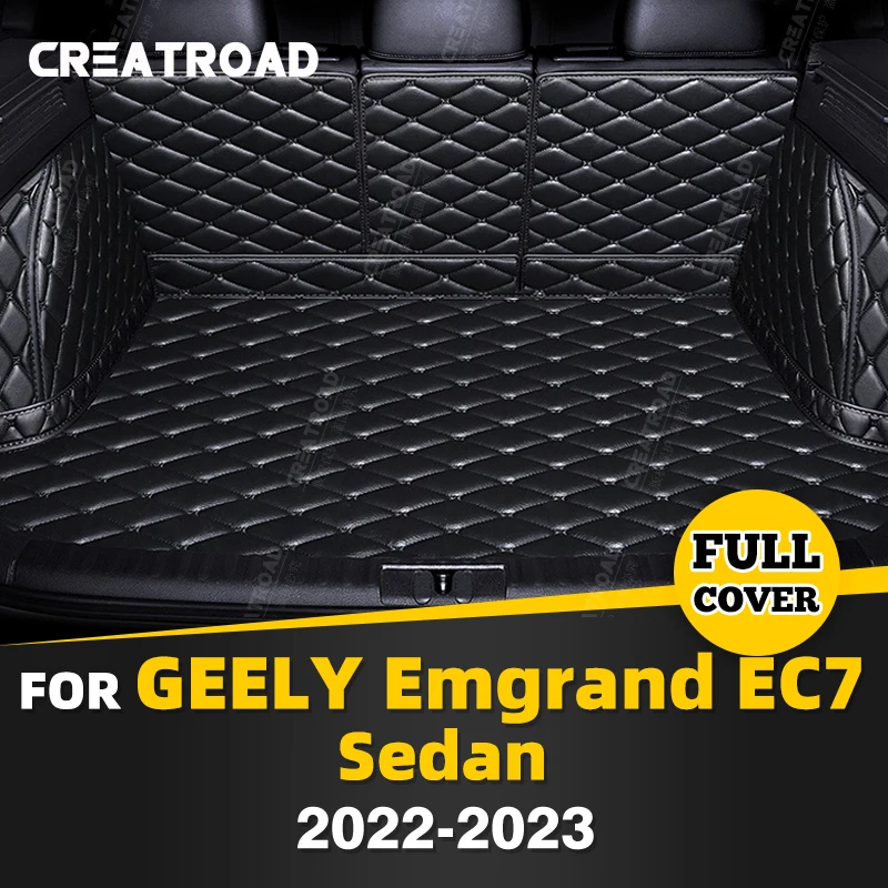 

Автомобильный коврик для багажника с полным покрытием для GEELY Emgrand EC7 2022 2023, автомобильный коврик для багажника, подкладка для груза, защитные аксессуары для интерьера