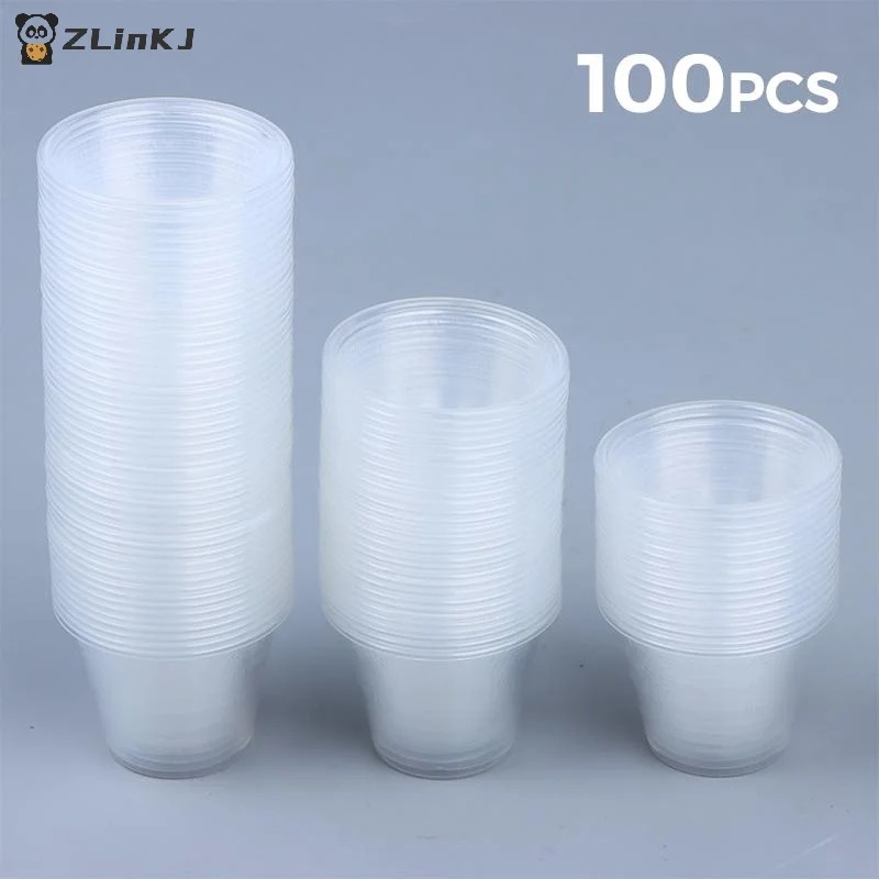 ▶100pcs 30ml Graduated Plastic Mix Cups Universal Measuring Paint Tray For Airbrush Painting DIY Art Craft Model Hobby Tool 2026