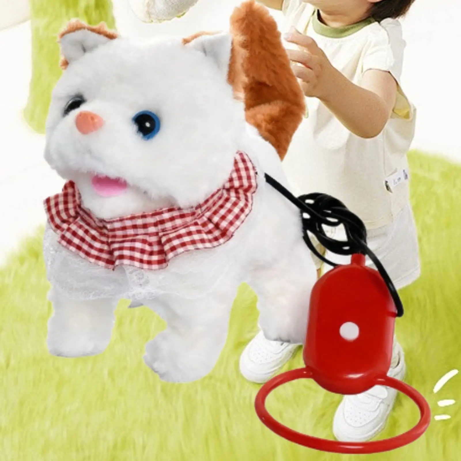 Elektroniczny pluszowy kot, zabawka do chodzenia, śmieszny, uroczy, kawaii, symulacja z dźwiękami i ruchami dla dzieci, dziewczynek i chłopców.